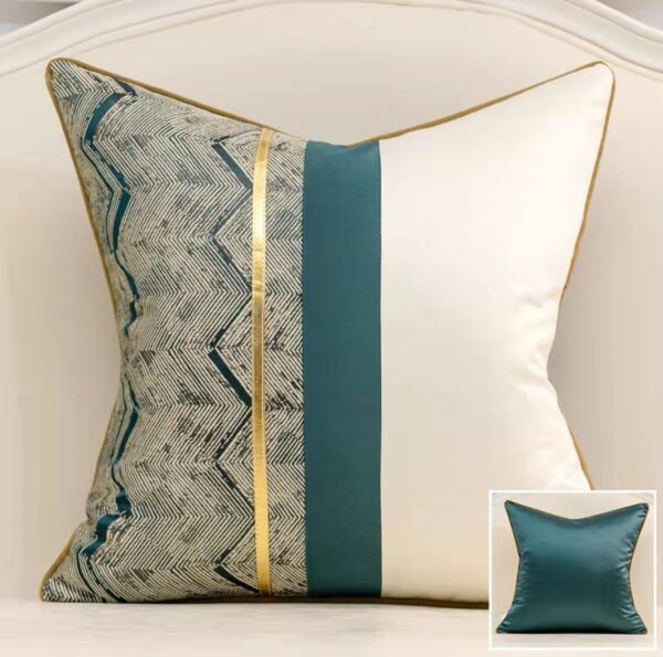 Home Fashion Splicing Pillow Cover Home Model Room Decoration - Image 2